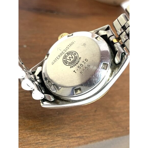 West End Women's Watch Vintage Swiss Automatic Black Dial Two Tone Steel 26mm - Picture 6 of 12